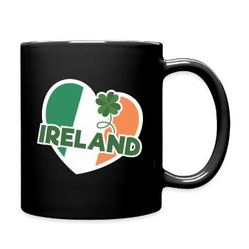 I Love Ireland Flag Graphique - Mug uni - noir - Droite