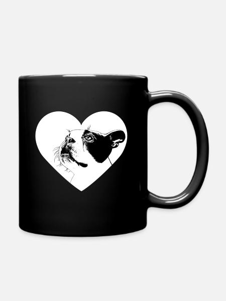 Dog bulldog Boston Terrier - Full Colour Mug - black