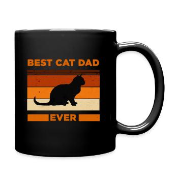 Best cat dad ever - Full Colour Mug - black - Right