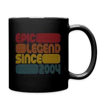 Epic Legend Since 2004 Geschenk Zum 17. Geburtstag - Tasse einfarbig - Schwarz - Rechts