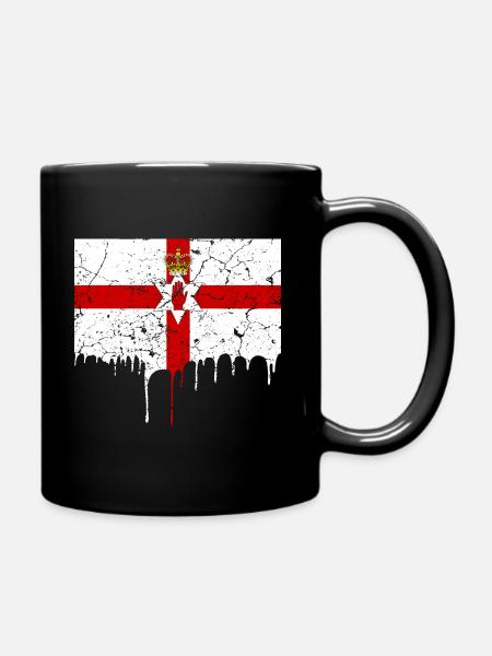 Nordirland Flagge - Tasse einfarbig - Schwarz