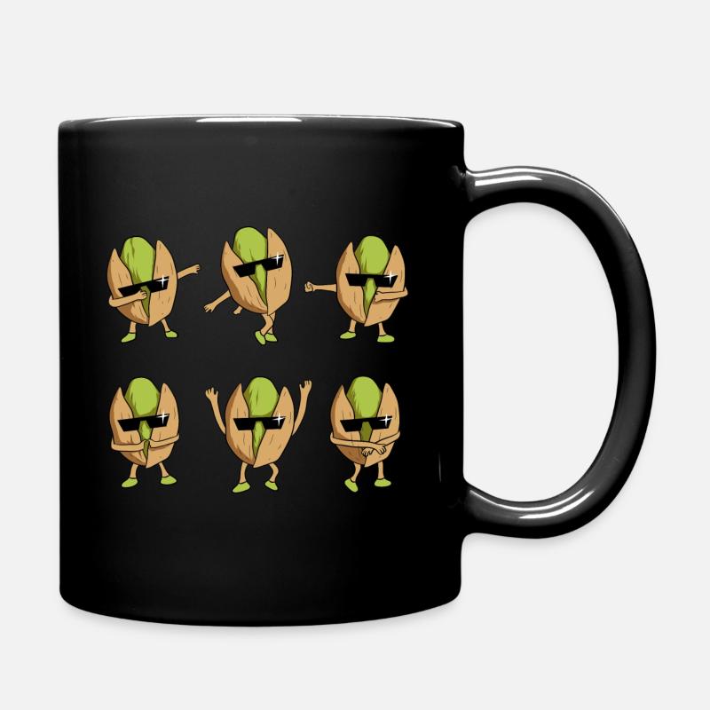 Cadeau de jour de pistache Danse drôle de pistaches dansant - Mug uni - noir