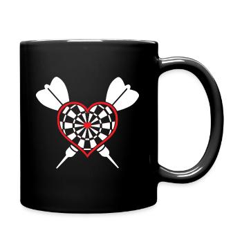 Fléchettes Fléchettes Bullseye Fléchettes Dartboard cadeau - Mug uni - noir - Droite