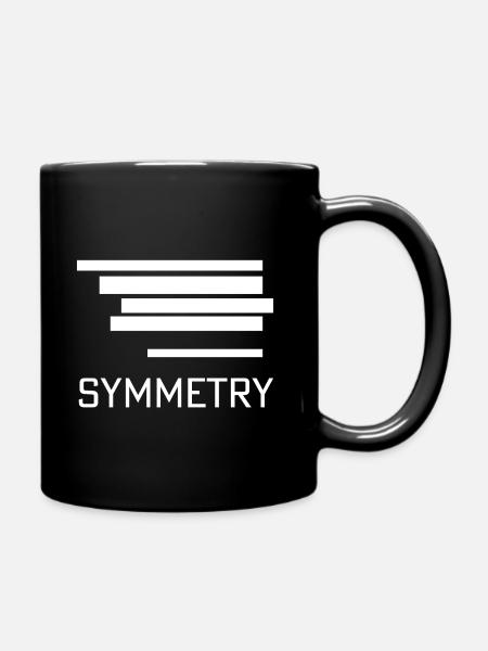 minimalist graphics symmetry minimalism - Full Colour Mug - black