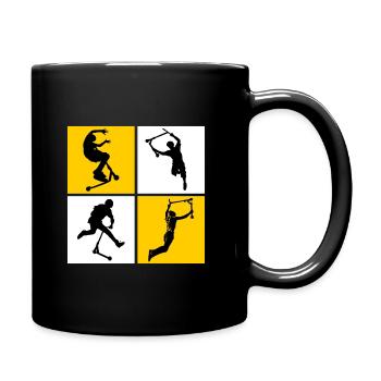 freestyle scooter - Full Colour Mug - black - Right