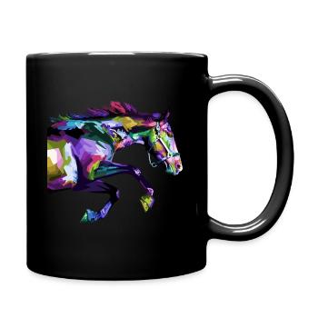 Cheval chevaux doux équitation cadeau idée cadeau - Mug uni - noir - Droite