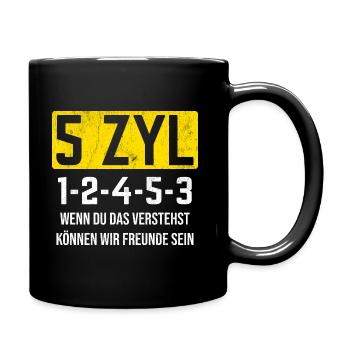 Tuning Tuner Auto - Tasse einfarbig - Schwarz - Rechts