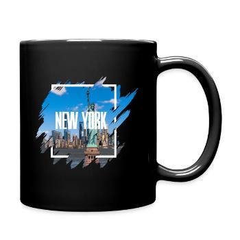 USA New York Shirt / Poster - Mug uni - noir - Droite