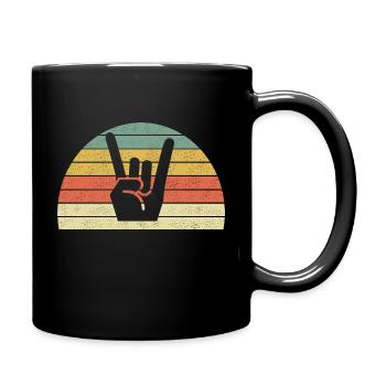 Rock - Tasse einfarbig - Schwarz - Rechts