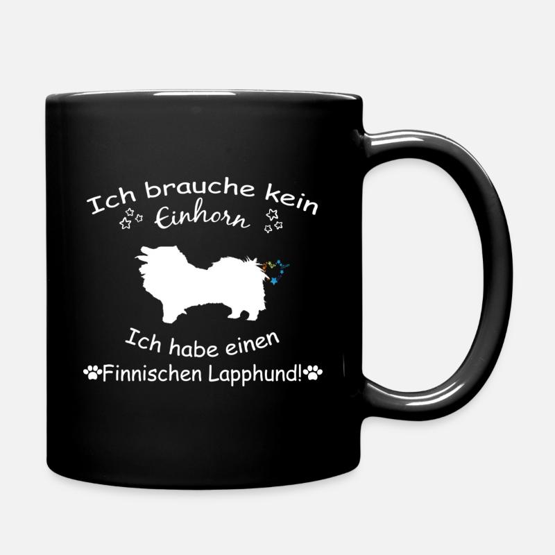 Finnischer Lapphund - Finnischer Lapphund - Tasse einfarbig - Schwarz