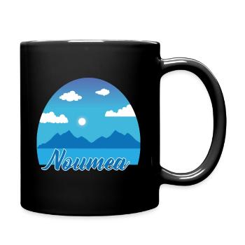 Noumea Traumurlaub in Blau - Tasse einfarbig - Schwarz - Rechts