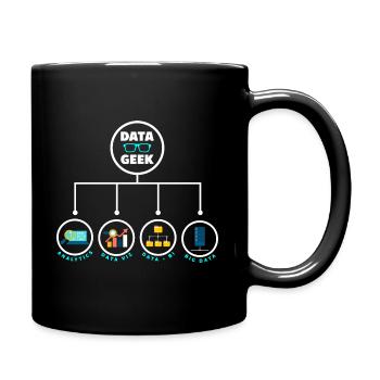 Datenanalyse Data Geek Engineering Business - Tasse einfarbig - Schwarz - Rechts