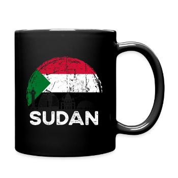 Sudan Africa Gift Idea - Full Colour Mug - black - Right