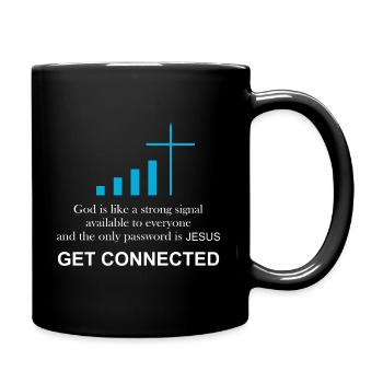 Katholischer Priester | Witziges Geschenk | - Tasse einfarbig - Schwarz - Rechts