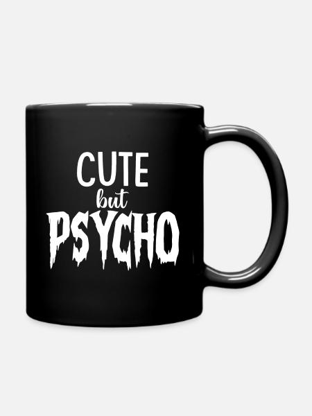 CUTE but PSYCHO - Psycho mais SÜSS - Mug uni - noir