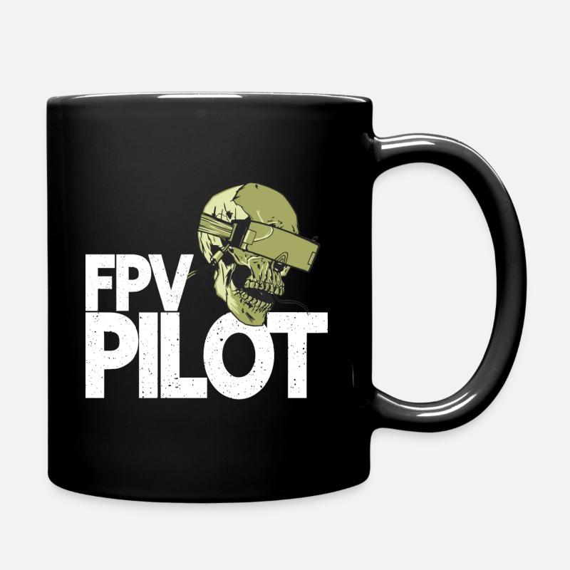 FPV Pilot - FPV Drohne Drohnenpilot - Tasse einfarbig - Schwarz