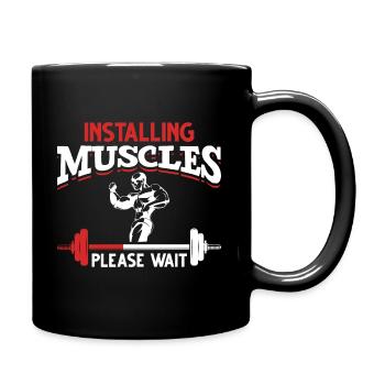Gym Gym Funny et haltères - Mug uni - noir - Droite