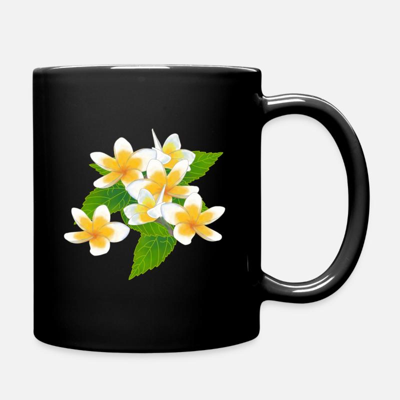 Frangipani - Tasse einfarbig - Schwarz