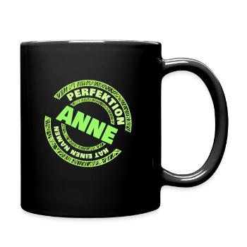 Perfektion Anne - Tasse einfarbig - Schwarz - Rechts