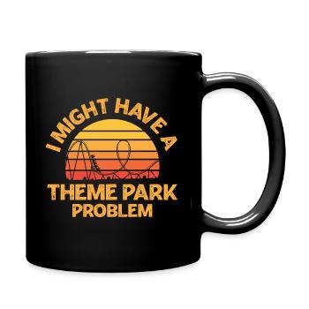 Montagnes russes Sort pour un fan de montagnes russes - Mug uni - noir - Droite