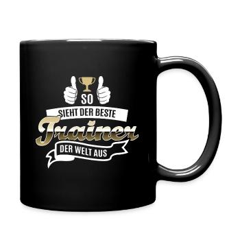 So Sieht Der Beste Trainer Der Welt Aus lustig - Tasse einfarbig - Schwarz - Rechts