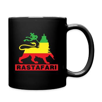 Rastafari Reggae Reggaeton Lion drapeau cadeau - Mug uni - noir - Droite