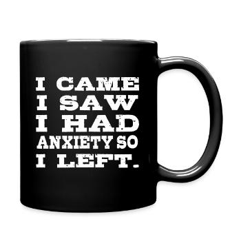 I was afraid Strong and fighter poison - Full Colour Mug - black - Right