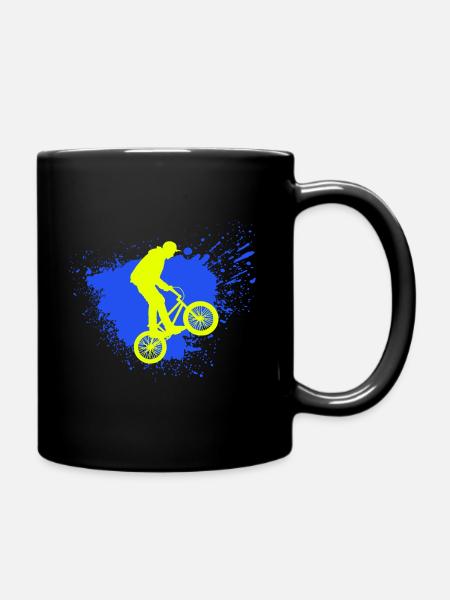 BMX Rennen | BMX Racing | BMX Fahrrad | BMX Rad - Tasse einfarbig - Schwarz