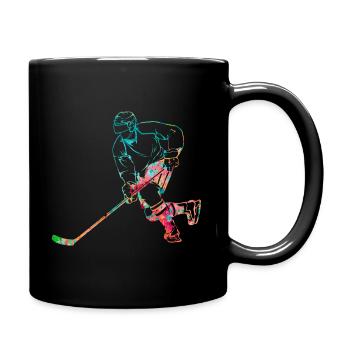Eishockey - Tasse einfarbig - Schwarz - Rechts