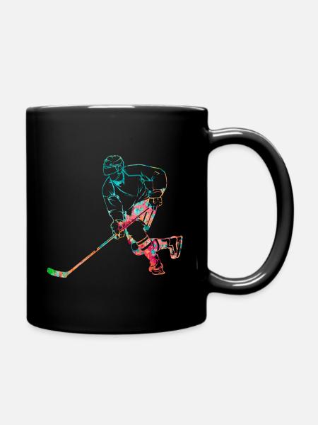 Eishockey - Tasse einfarbig - Schwarz
