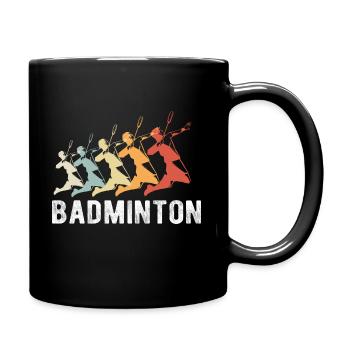 Badminton Design - Badminton Badminton Gift - Full Colour Mug - black - Right