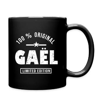 Gaël shirt personnalisé prénom gael - Mug uni - noir - Droite