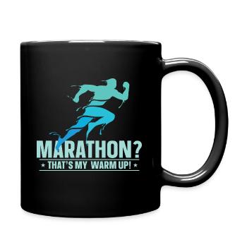 Marathon Marathon Marathon Runner Gift - Full Colour Mug - black - Right
