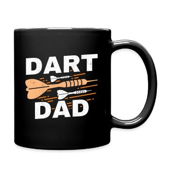 Dart Dad Dart Player Dart Club Father Darts - Full Colour Mug - black - Right
