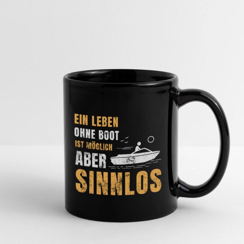 Ein Leben Ohne Motorboot Boot Boote Geschenk Tasse einfarbig