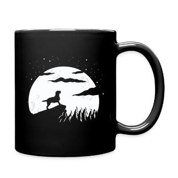 Border Terrier Lune - Mug uni - noir - Droite