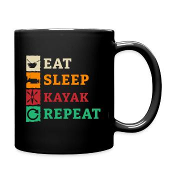 Kayak Kayak Kayaker Kayaker Kayaking - Full Colour Mug - black - Right