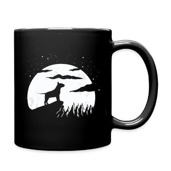 Bull terrier - Mug uni - noir - Droite