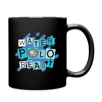 Bête de water-polo - Mug uni - noir - Droite