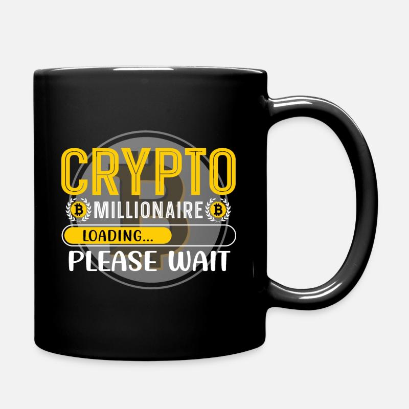 Bitcoin Krypto Geld Coin Geschenk Shirt - Tasse einfarbig - Schwarz