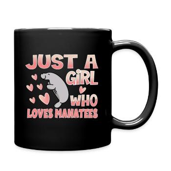 Manati Manatee - Full Colour Mug - black - Right