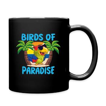 Parrot Paradise Bird - Full Colour Mug - black - Right