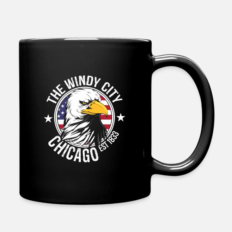Chicago - Tasse einfarbig - Schwarz