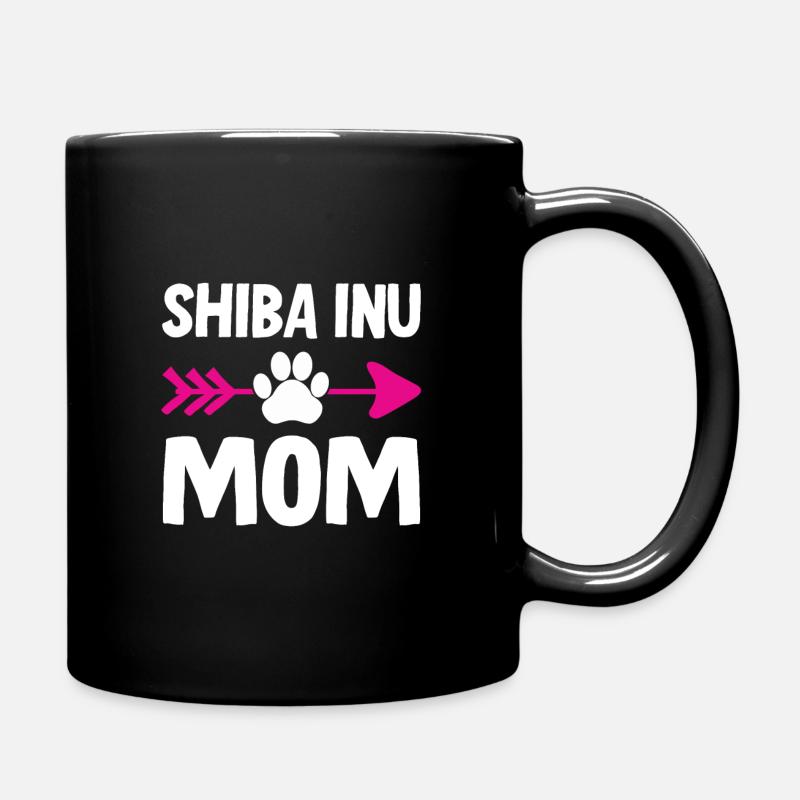 Shiba Inu Mom - Tasse einfarbig - Schwarz