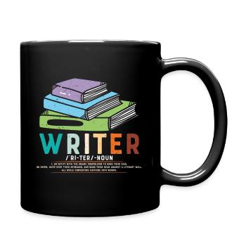 Best Selling Books writer - Full Colour Mug - black - Right