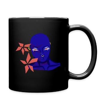 aesthetics illustration - Tasse einfarbig - Schwarz - Rechts