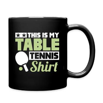 C’est mon tennis de table - Mug uni - noir - Droite