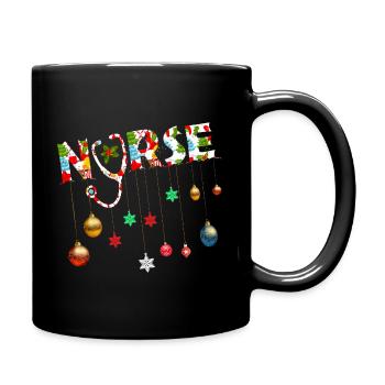 I Am A Nurse And I Love Christmas Holiday - Full Colour Mug - black - Right