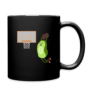Dunking Avocado - Tasse einfarbig - Schwarz - Rechts