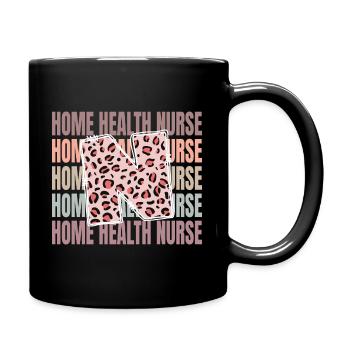 Leopard Home Health Nurse Life - Tasse einfarbig - Schwarz - Rechts